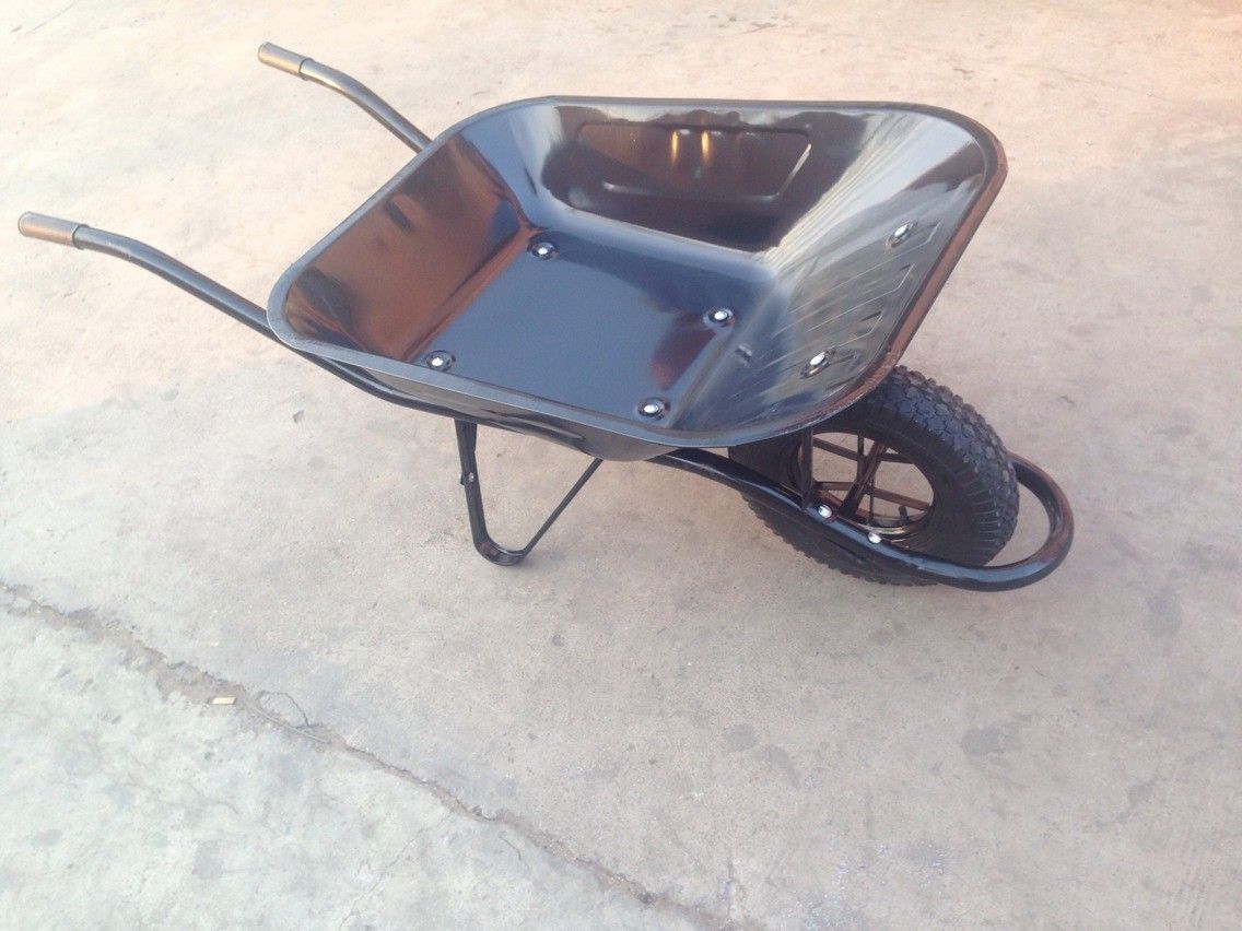 Wheelbarrow with Solid Wheel and Platstic Tray
